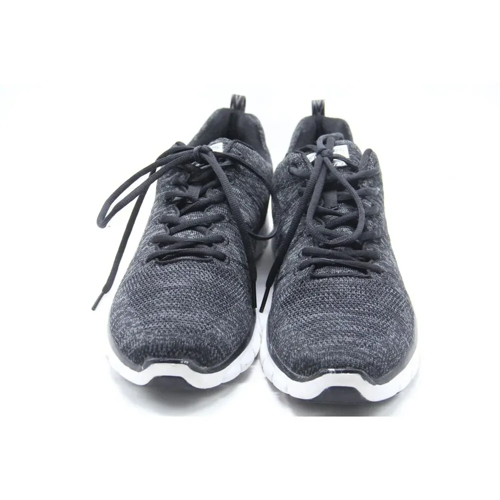 Skechers Skech-Knit Shoes Mens Size 12 Memory Foam Black Athletic Dual Lite
